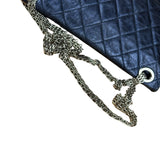 Chanel Blue Metallic Aged Quilted 2.55 Double Flap Bag 2008