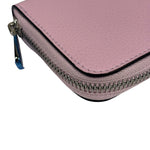 Salvatore Ferragamo Bubble Gum Calfskin Compact Zip-Around Wallet