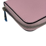 Salvatore Ferragamo Bubble Gum Calfskin Compact Zip-Around Wallet