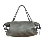 Gucci Supple Gray Bamboo Bar Medium Shoulder Bag