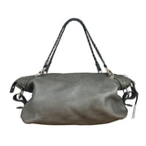 Gucci Supple Gray Bamboo Bar Medium Shoulder Bag