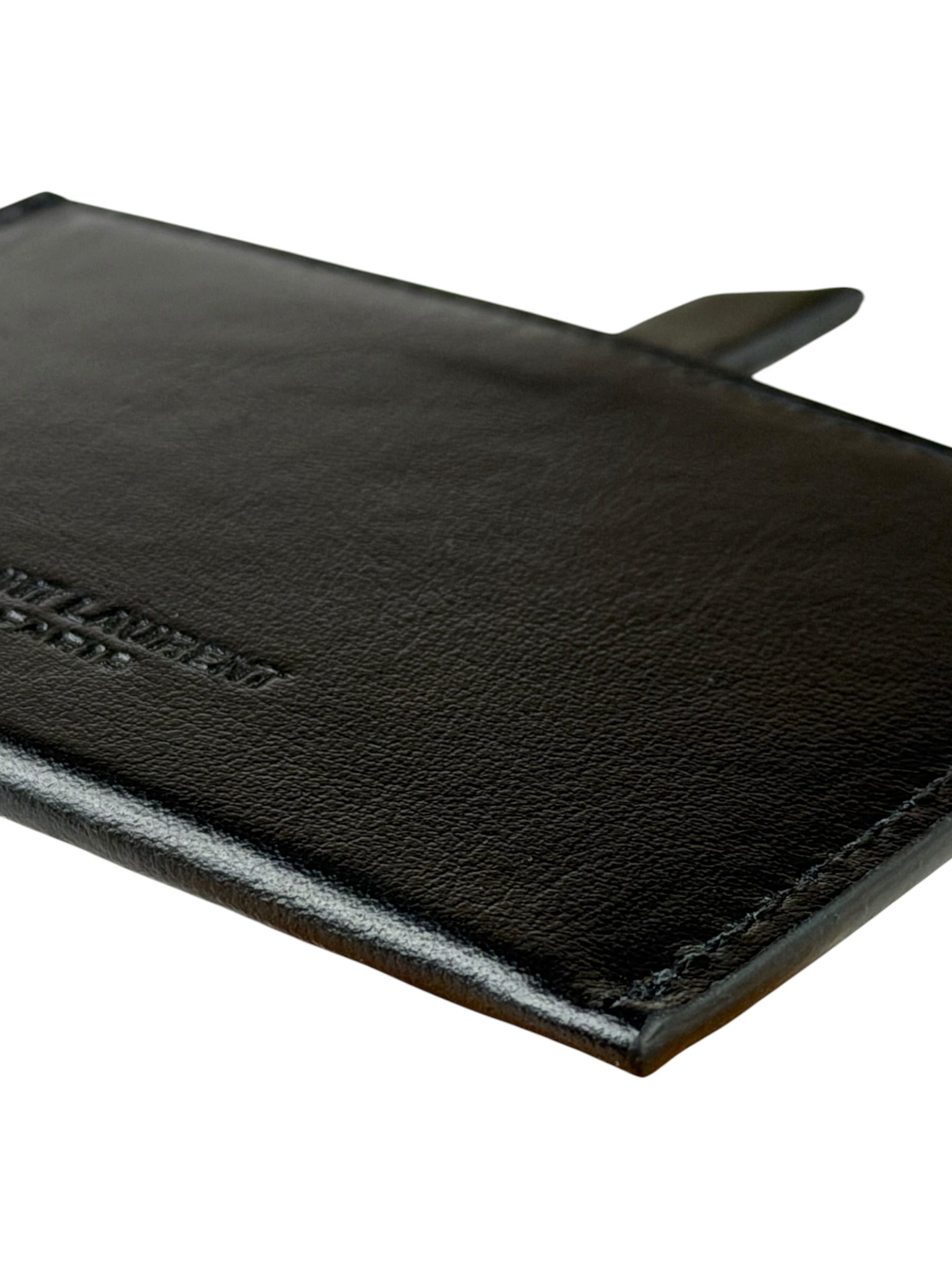Yves Saint Laurent Black Leather Slip Mirror