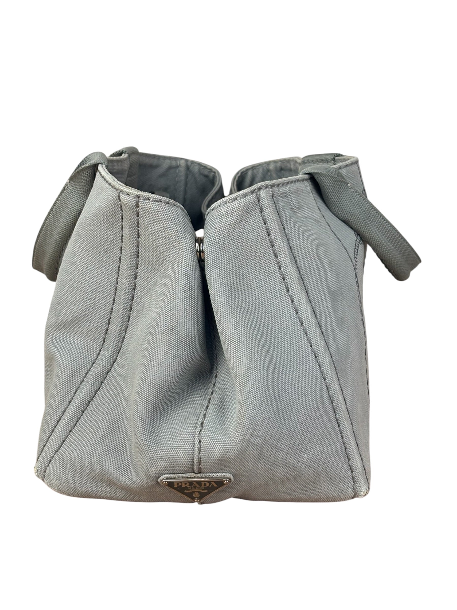Prada Grey Canapa Hand/Tote Bag