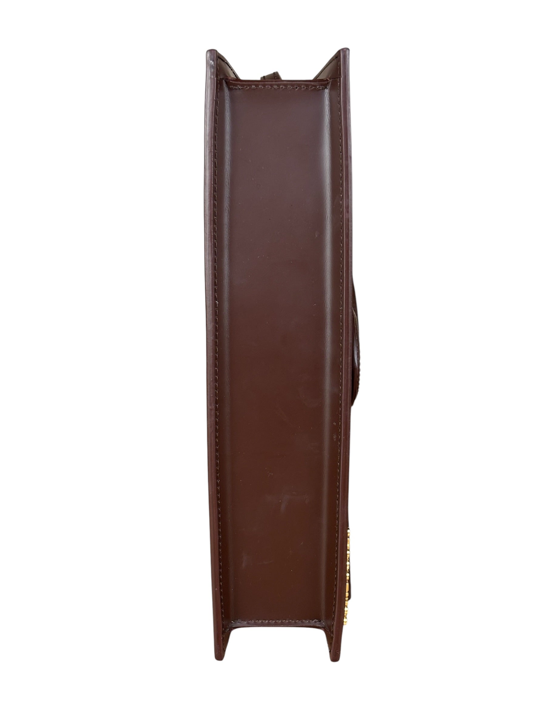 Jacquemus Dark Brown Leather Le Bambino Shoulder Bag