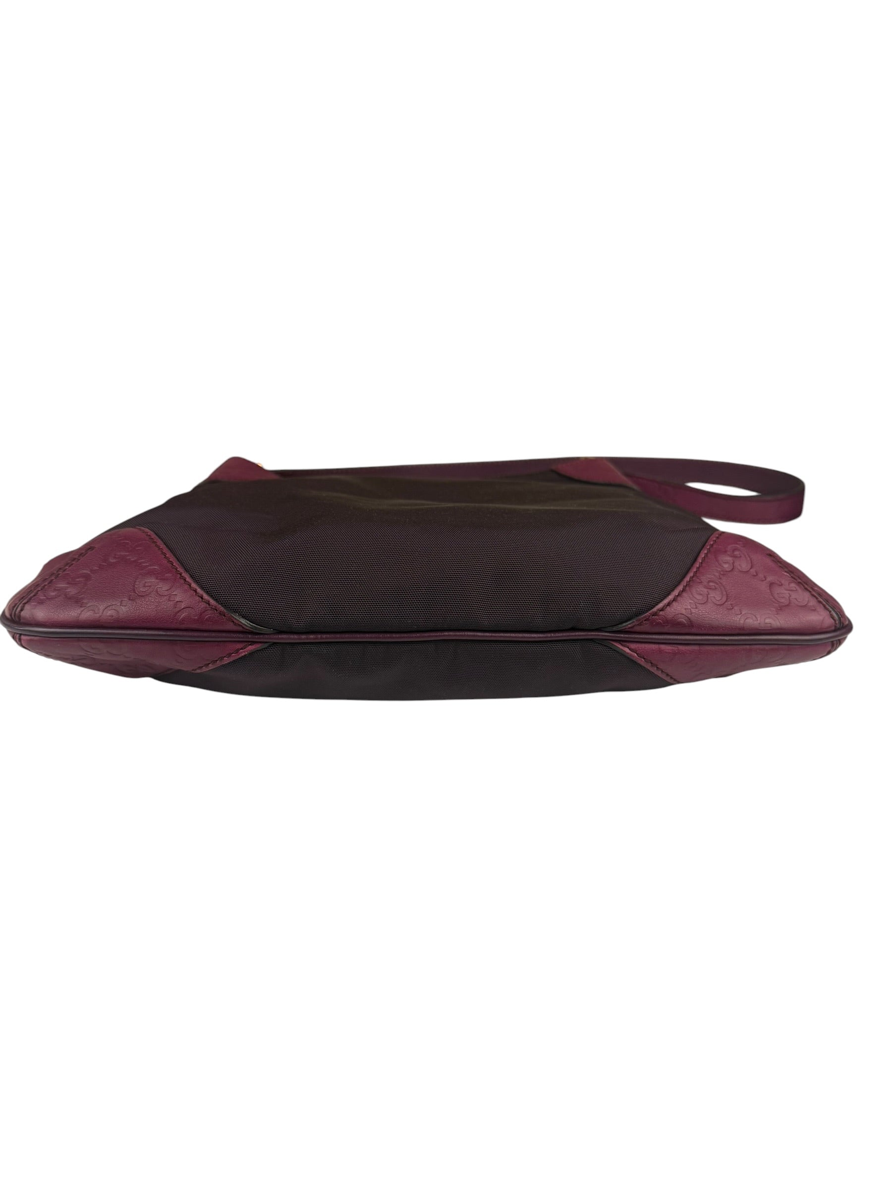 Gucci Vintage Purple Canvas Shoulder/Hobo Bag