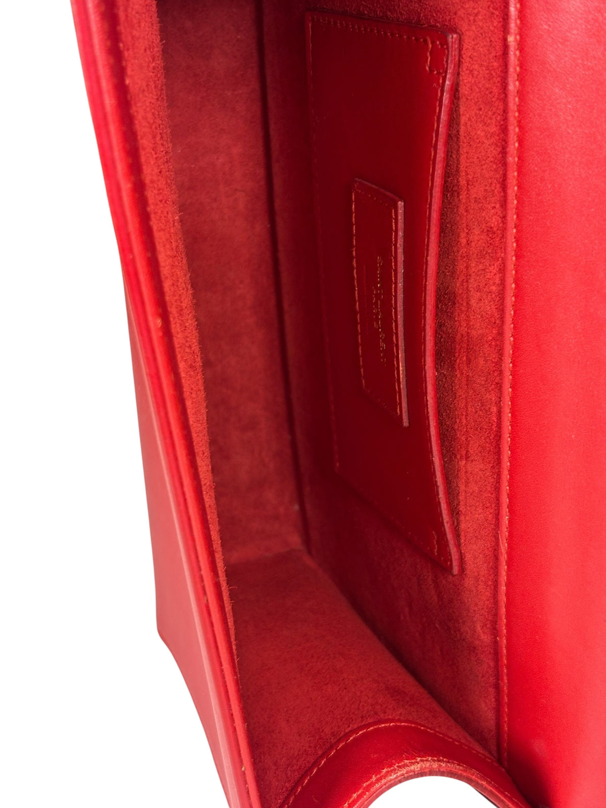 Yves Saint Laurent Red Leather Medium Kate Shoulder Bag
