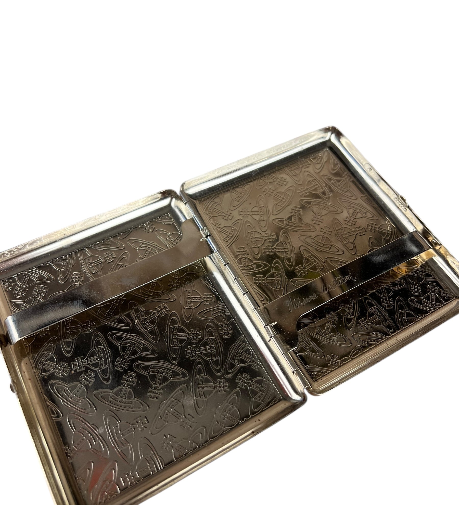Vivienne Westwood Metal Slim Orb Silver Case