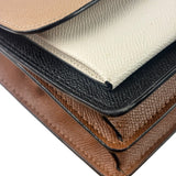 Coach Colorblock Leather Anna Flap Clutch Crossbody Bag