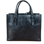 Balenciaga Black Leather Papier A4 Tote Bag