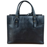 Balenciaga Black Leather Papier A4 Tote Bag