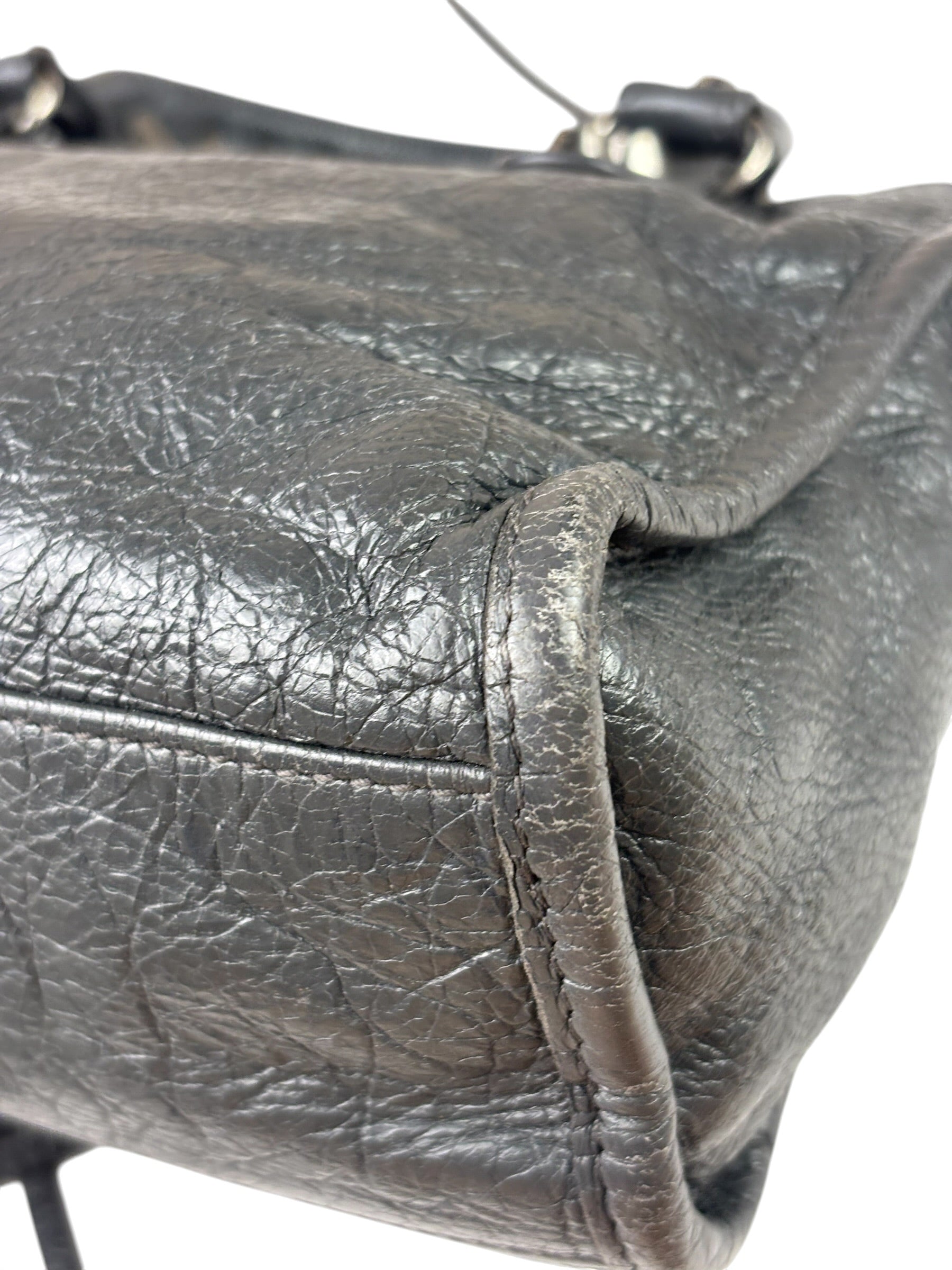 Balenciaga Grey Calfskin Mini Le City Bag