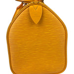 Louis Vuitton Yellow Epi Speedy 25
