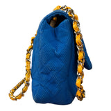 Chanel Medium Quilted Perforated Jersey Single Flap 2009
