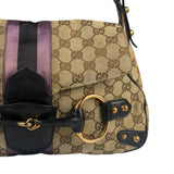 Gucci GG Canvas Web Horsebit Shoulder Bag