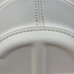 Telfar White Leather Duffle Two-Way Bag