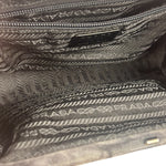 Prada Lux Grey Scamosciato Tie Dye Clutch Top Handbag
