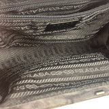 Prada Lux Grey Scamosciato Tie Dye Clutch Top Handbag