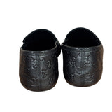 Gucci Black GG Leather Ragazzo Loafers