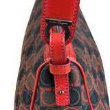 Salvatore Ferragamo Multicolor Leather Trim Monogram Gancini Pochette