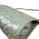 Chanel Vintage Grey Patent Leather Lucky Symbols Icon Pochette 1989