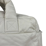 Chanel Coco Cocoon Ivory Puff Leather Boston Handbag 2009