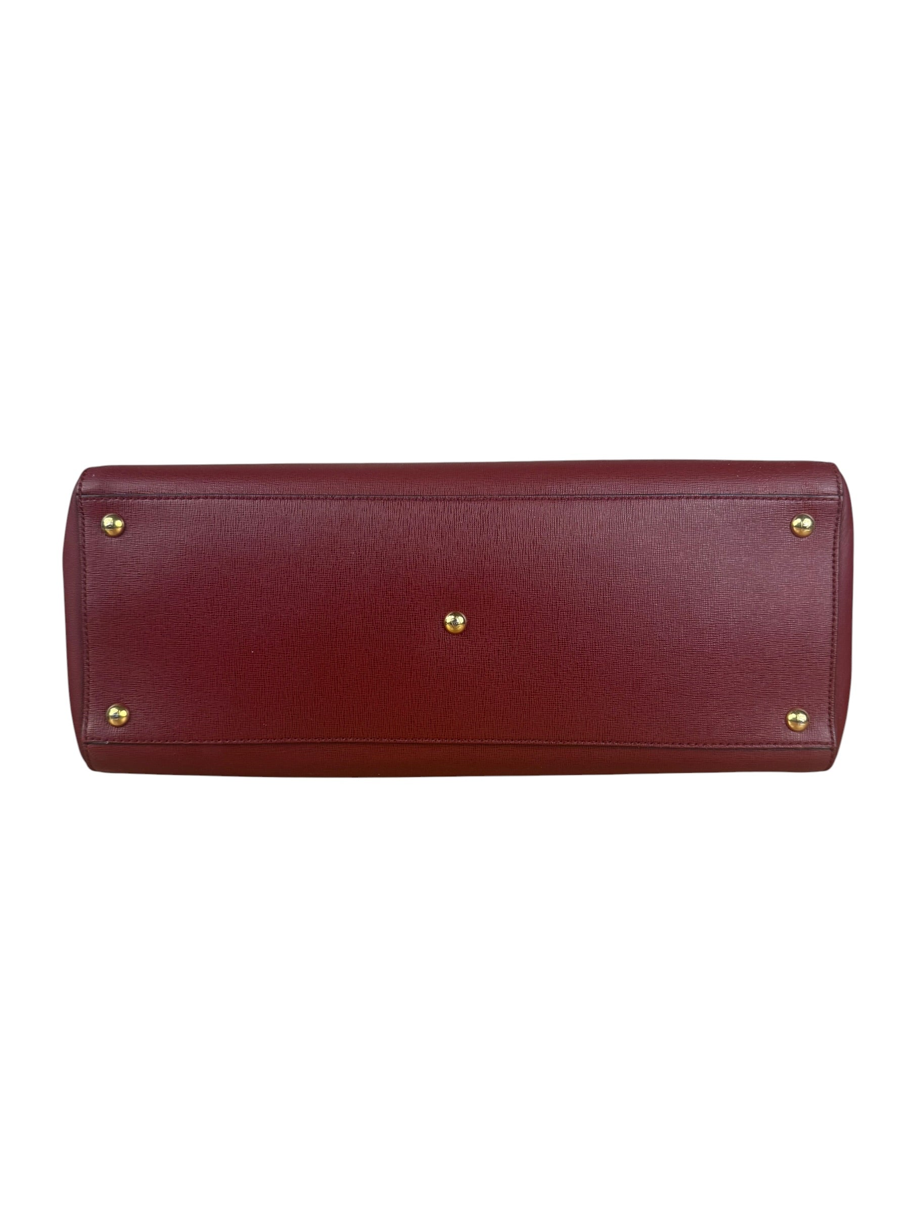 Fendi Red Leather 2Jours Handbag (Deterioration)