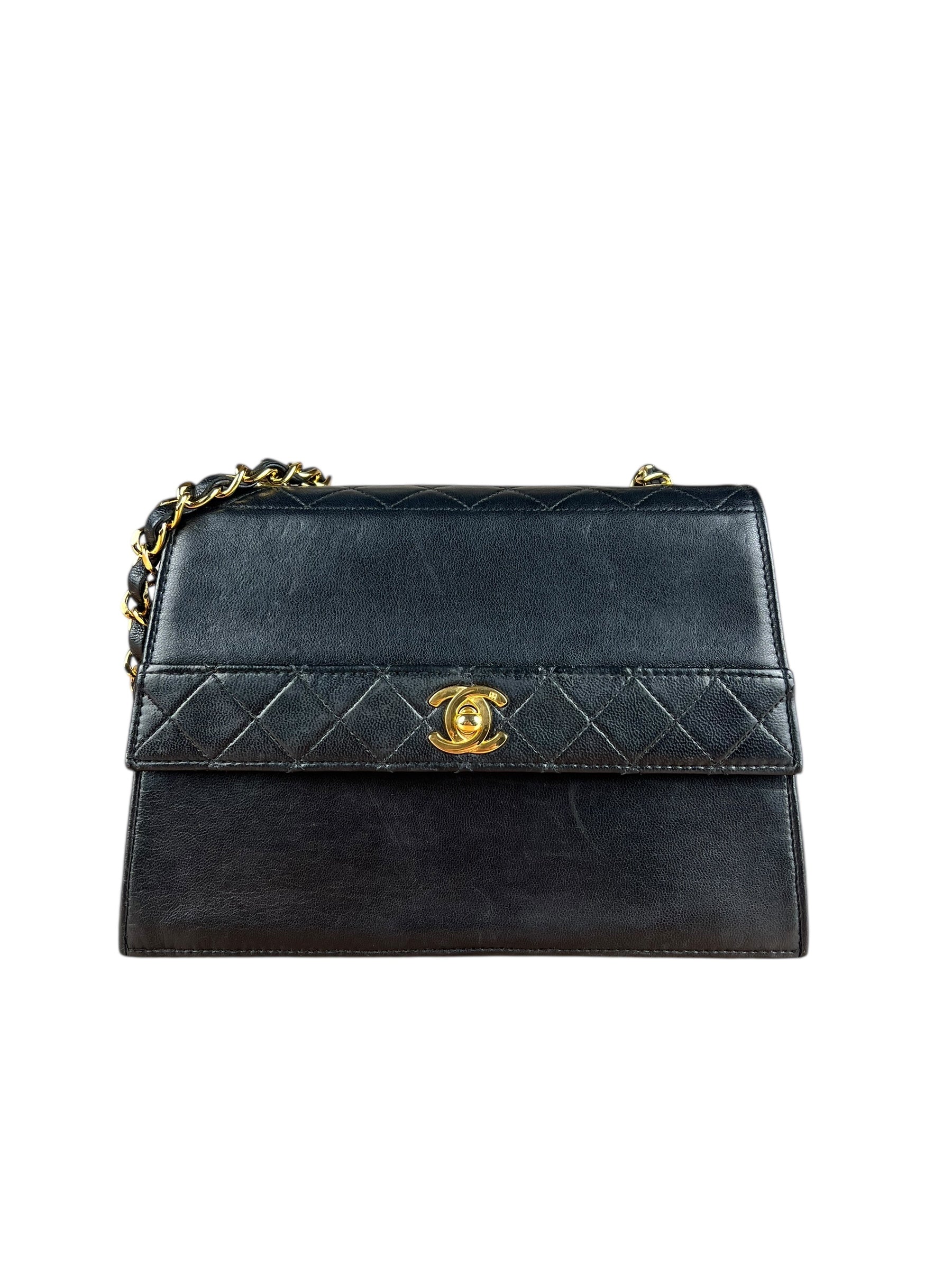 Chanel Neo Executive Black Lambskin 1990