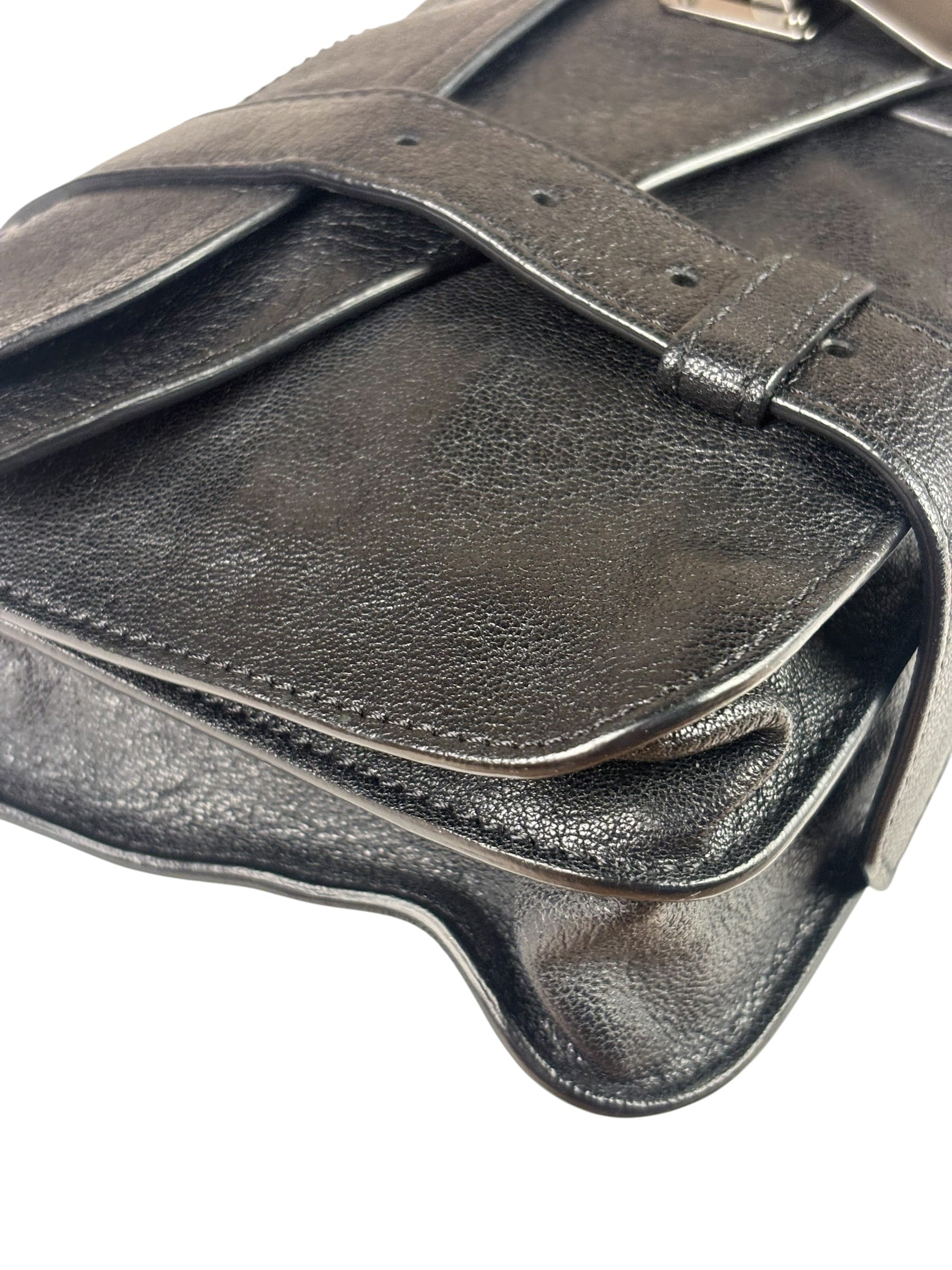 Proenza Schouler Black Leather PS1 Clutch