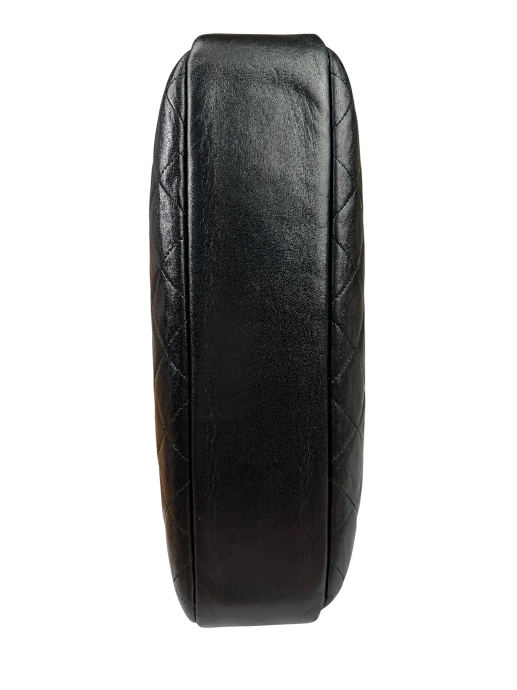 Chanel Black Quilted Lambskin Camera Bag 1989
