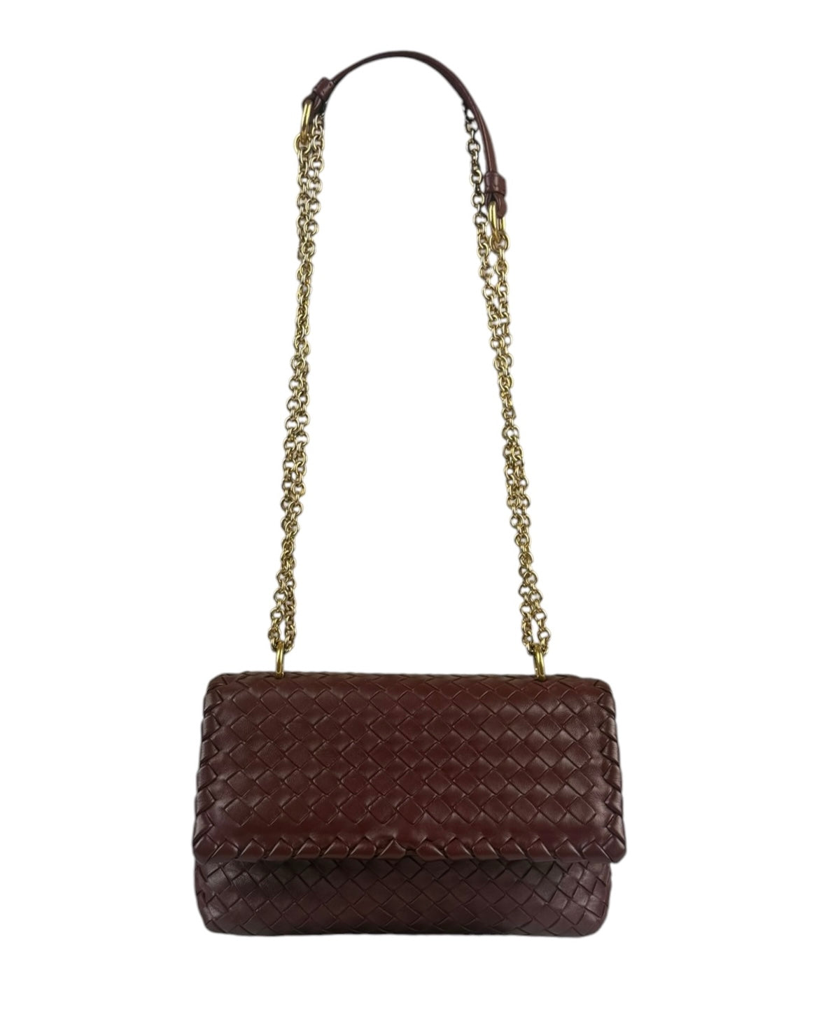 Bottega Veneta Vintage Burgundy Olimpia Shoulder Bag