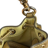 Coach Yellow Gold Mini Bucket Crystal Two-Way Bag