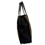 Fendi Pequin Canvas Tote Bag