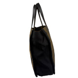 Fendi Pequin Canvas Tote Bag