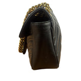 Gucci Black Leather Marmont Shoulder Bag