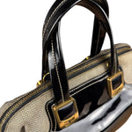 Fendi vintage Chameleon Black Patent Leather Handbag