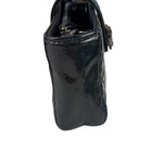 Chanel Navy Patent Leather Matelasse Chain Pouch 2013