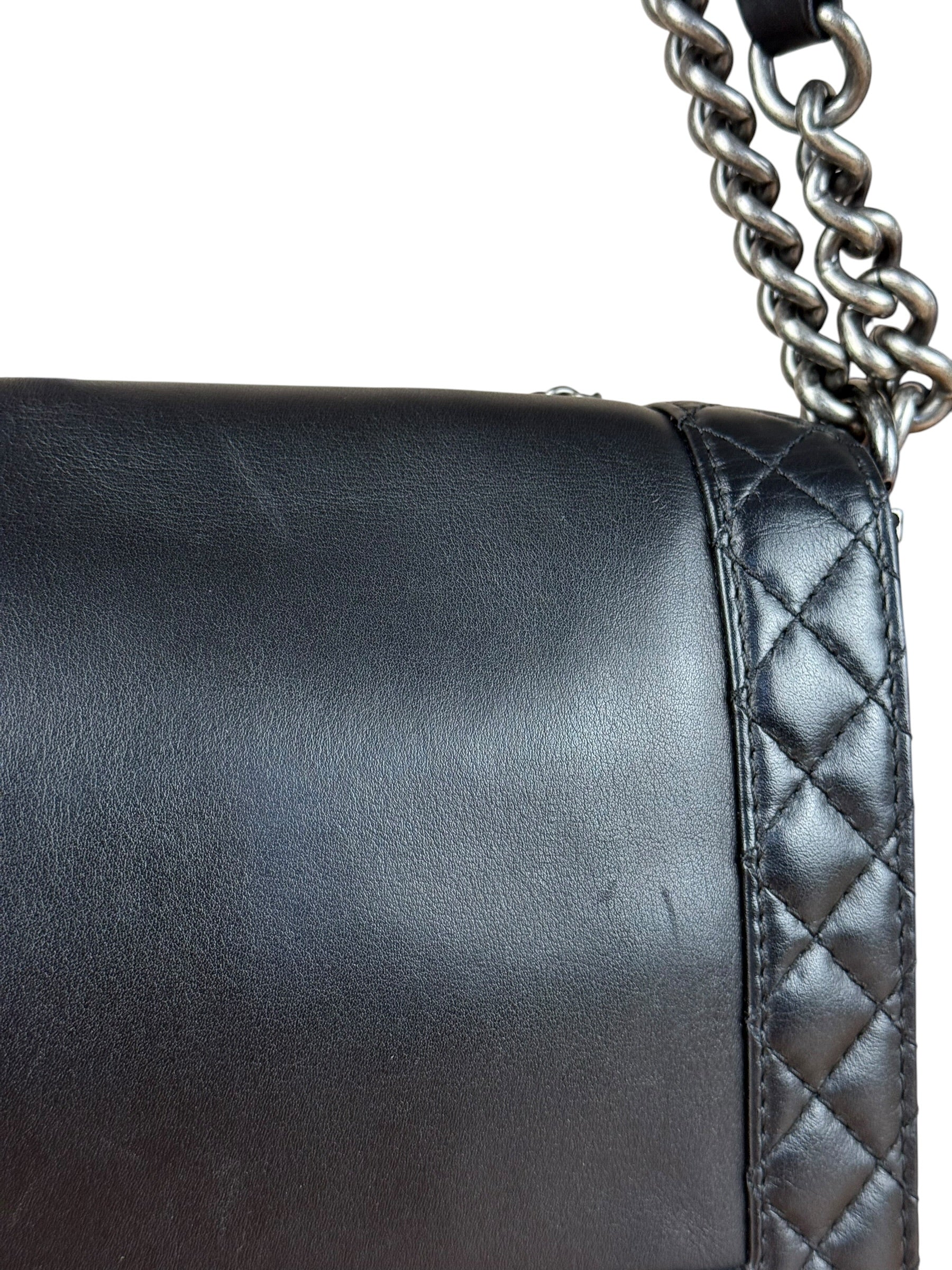 Chanel Black Enchained Boy Bag 2013