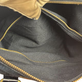 Celine Black Leather Wear Macadam Monogram Mini Boston Bag