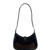 Gucci Mini Black Patent Shoulder Pouch