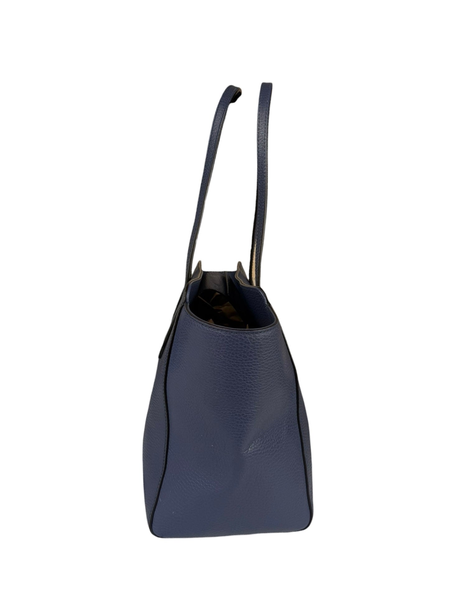 Gucci Navy Blue Swing Leather Tote Bag
