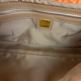 Fendi Vintage Orange Zucca Mamma FF Monogram Baguette