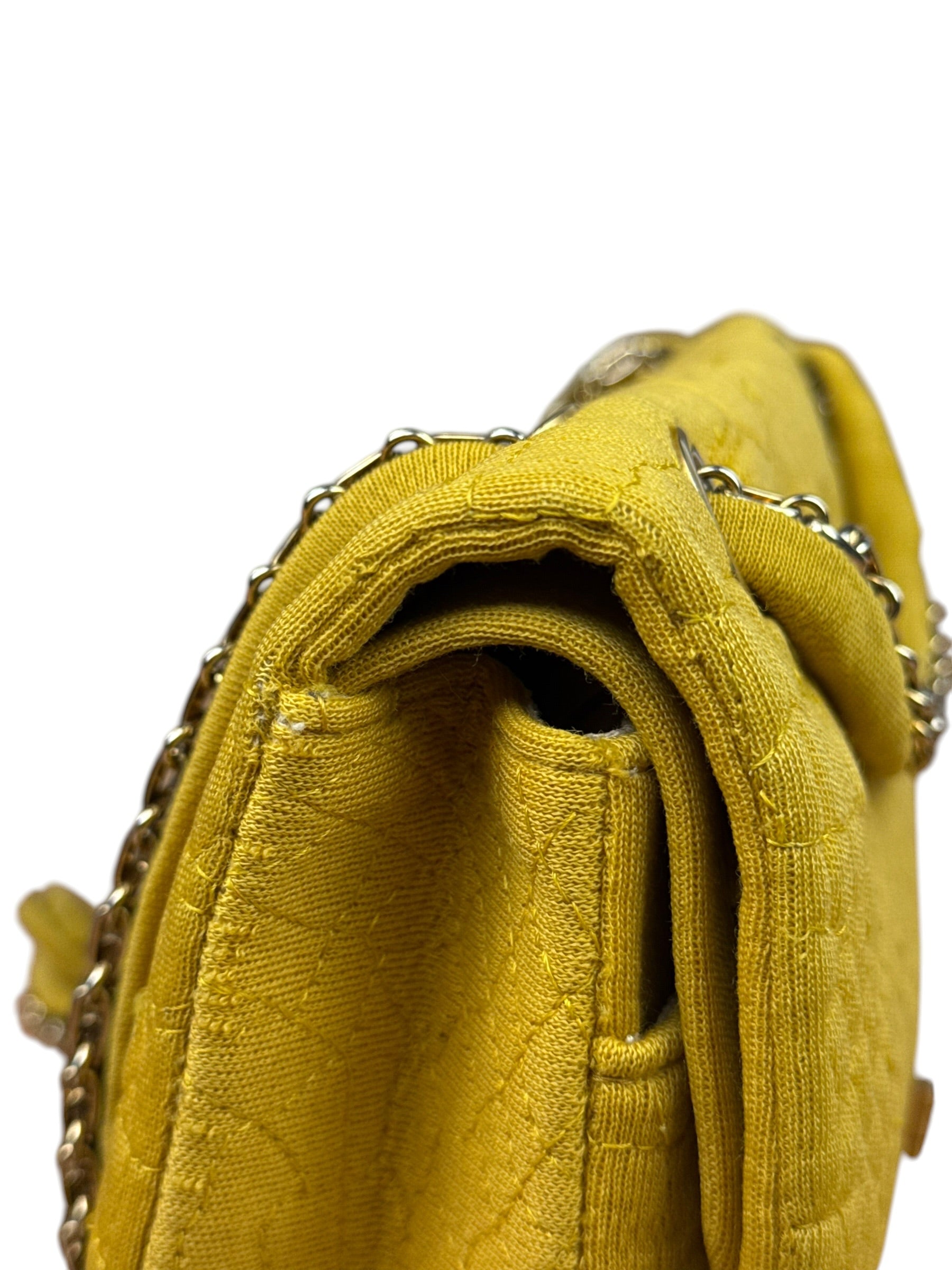Chanel Crocodile Quilted Jersey Flap Shoulder Bag 2006