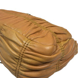 Prada Vintage Brown Nappa Leather Gaufre Shoulder Bag