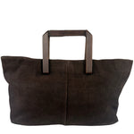 Loewe Vintage Brown Python Embossed Tote