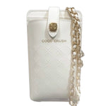 Chanel Coco Crush Phone Pouch White