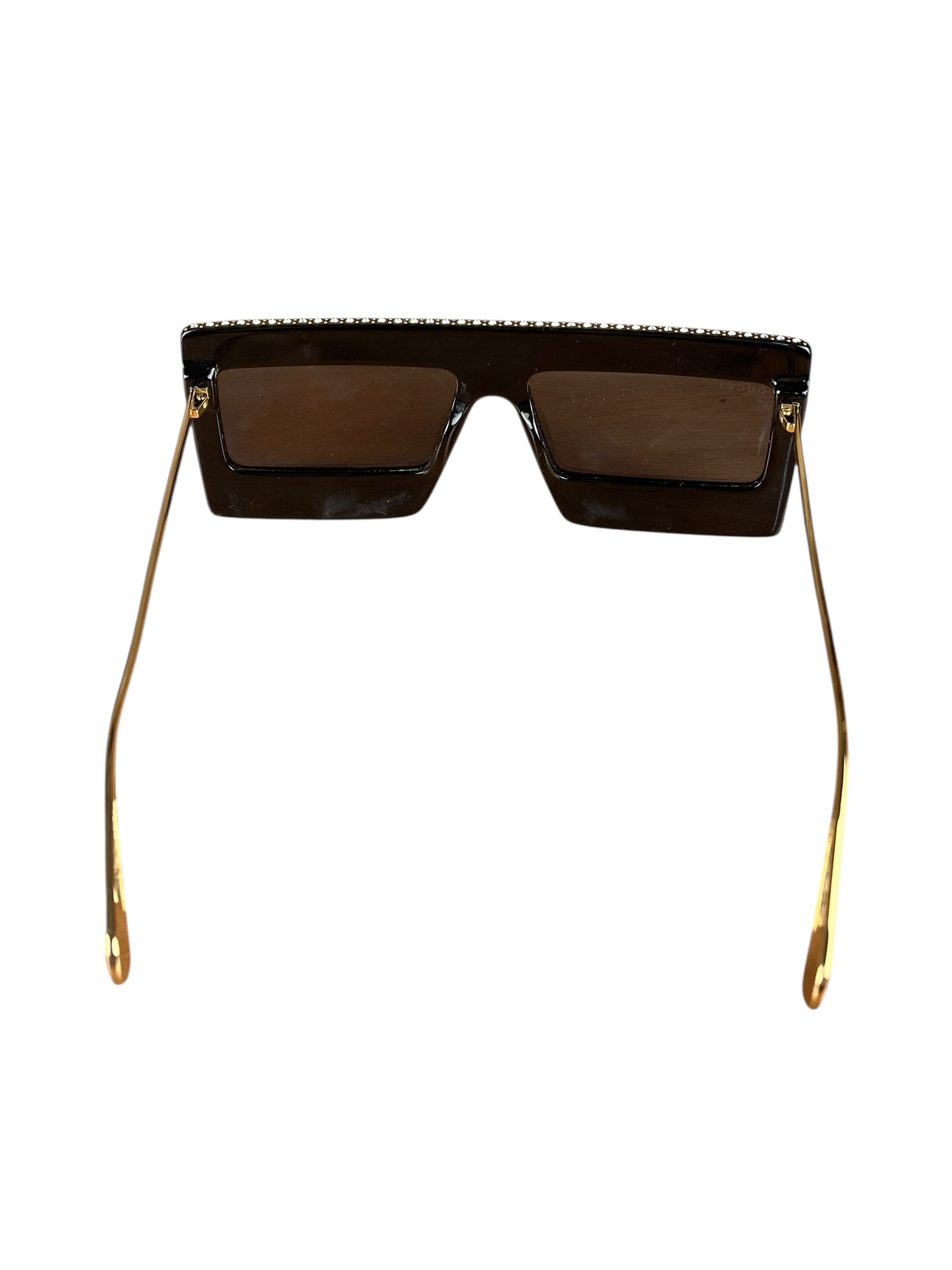Gucci Rhinestone Square Sunglasses