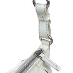 Prada White Tessuto Nylon Leather Trim Shoulder Bag