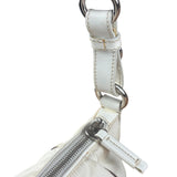 Prada White Tessuto Nylon Leather Trim Shoulder Bag