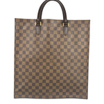 Louis Vuitton Damier Ebene Sac Plat Tote Bag MM