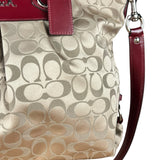 Coach Beige Signature C Tote Bag